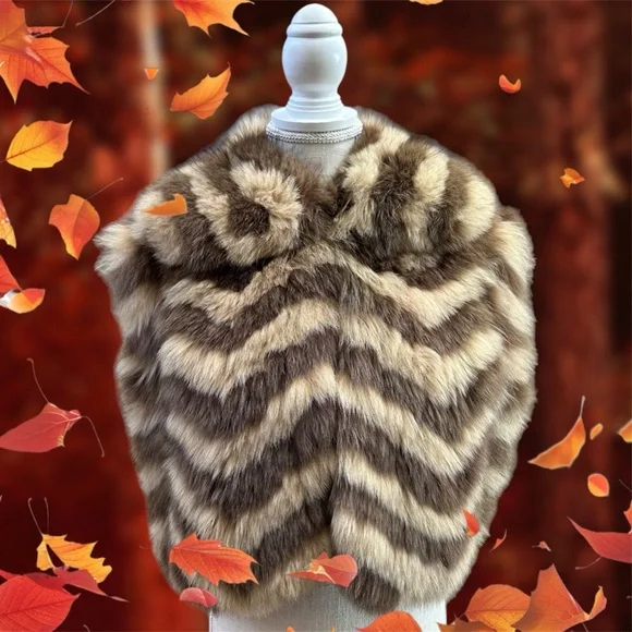 Gorgeous Cropped real fox fur vest Saga Ruffian sz 6 lined great condition SM - Picture 4 of 11